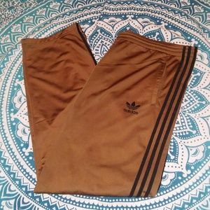Rare**Adidas Gold&Black Trefoil Bottoms
